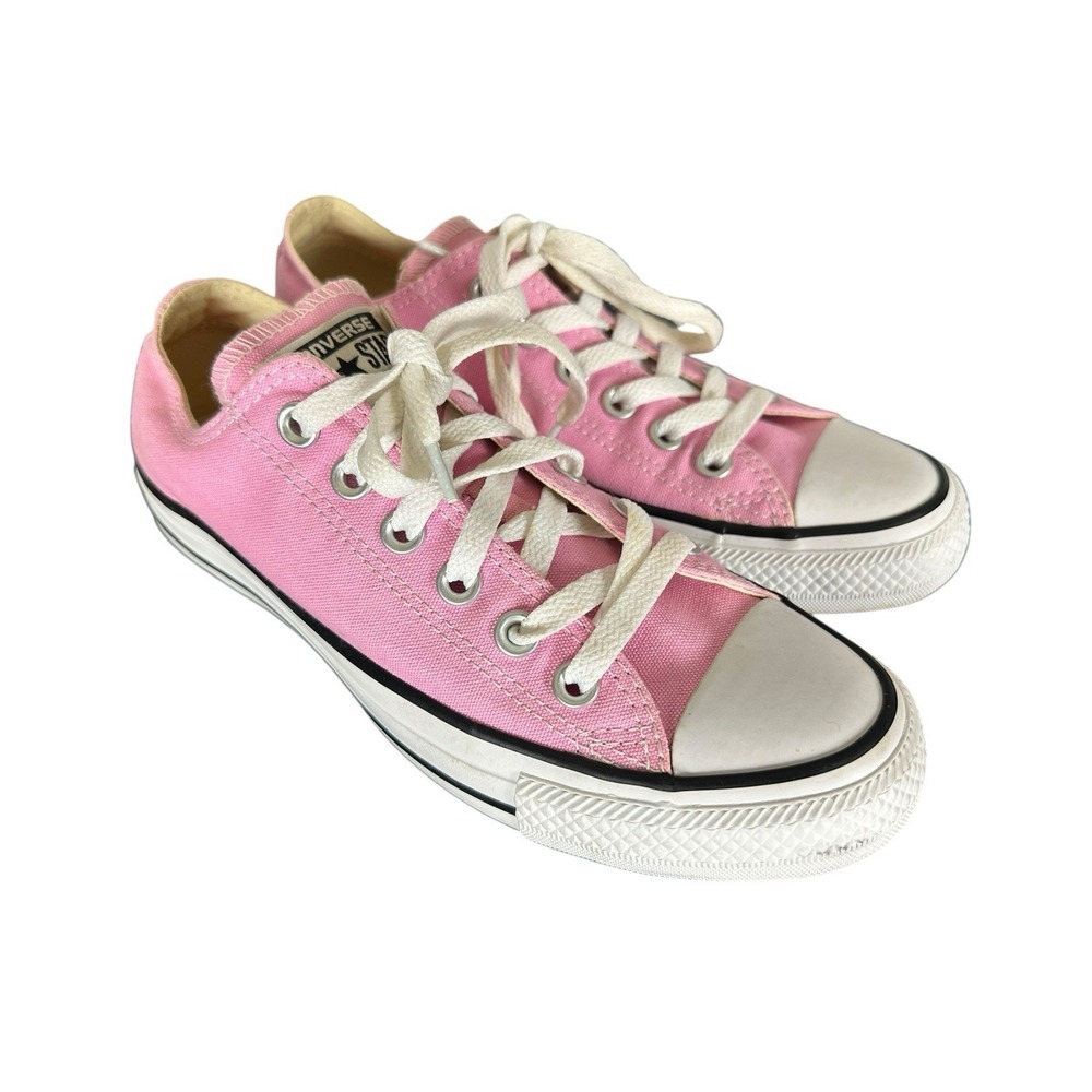 Converse Chuck Taylor All Star Low Top Pink Canvas Sneakers Women's 7 Bubblegum